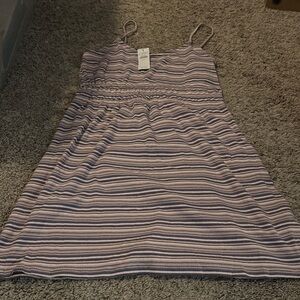 American Eagle Outfitters Striped Dress - Purple and White